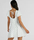 The Charmed And Cute Polka Dot Chiffon Skater Dress is a casual dress for more than special occasions with a fitted or flowy silhouette and accents in the most recent trends!