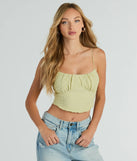 Charmed By You Sleeveless Lace Crop Top