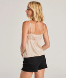 
Upgrade your style game for 2025 with the Sense Of Style Lace Trim Tie Front Cami Crop Top, perfect for any fashion-forward wardrobe.