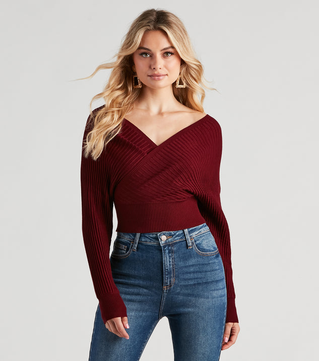 With fun and flirty details, the Doll It Up Open Back Ribbed Sweater shows off your unique style for a trendy outfit for the spring or summer season!