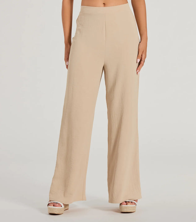 Refresh your fall closet with stylish women's pants like the Call The Shots High-Rise Wide-Leg Pants in a sleek fabric and a pant leg style that makes your look unique.