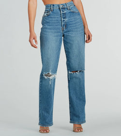 High Demand Distressed Boyfriend Denim Jeans