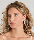 Upscale Chic Faux Pearl Bow Earrings