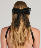 Darling Chic Floral Tulle Hair Bow Clip