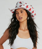 Patriotic Babe Americana Star Cowboy Hat