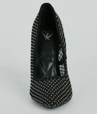 What A Catch Rhinestone Fishnet Stiletto Pumps