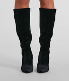 Such A Vibe Velvet Under-The-Knee Boots