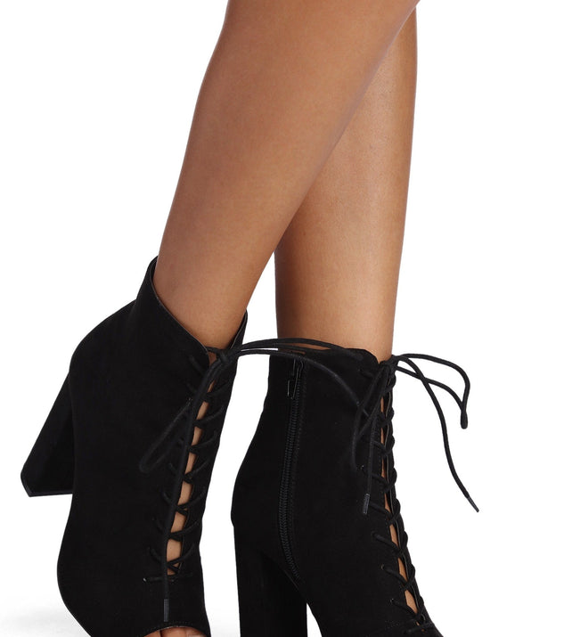 Level Up Lace Up Booties