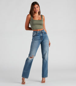 Jay High Rise Straight Denim Jeans for 2023 festival outfits, festival dress, outfits for raves, concert outfits, and/or club outfits